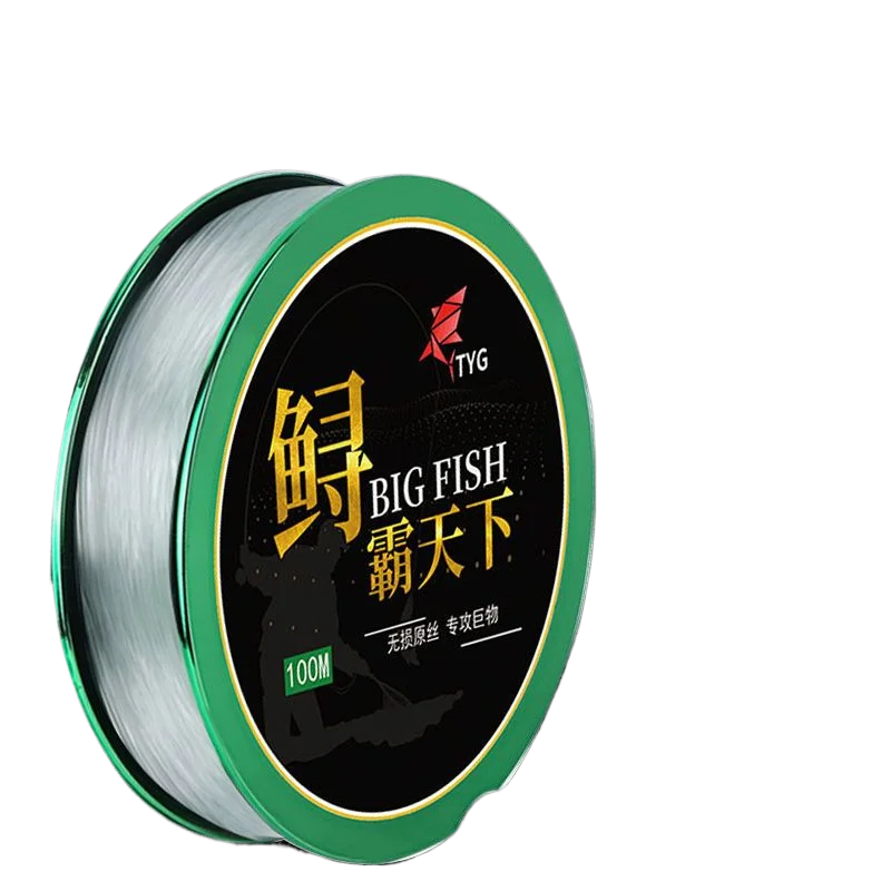 100m Mainline Tippet Fishing Line Genuine Nylon Strong Tensile Strength Soft Anti-roll Special Line Fishing Big Fish Line Tackle