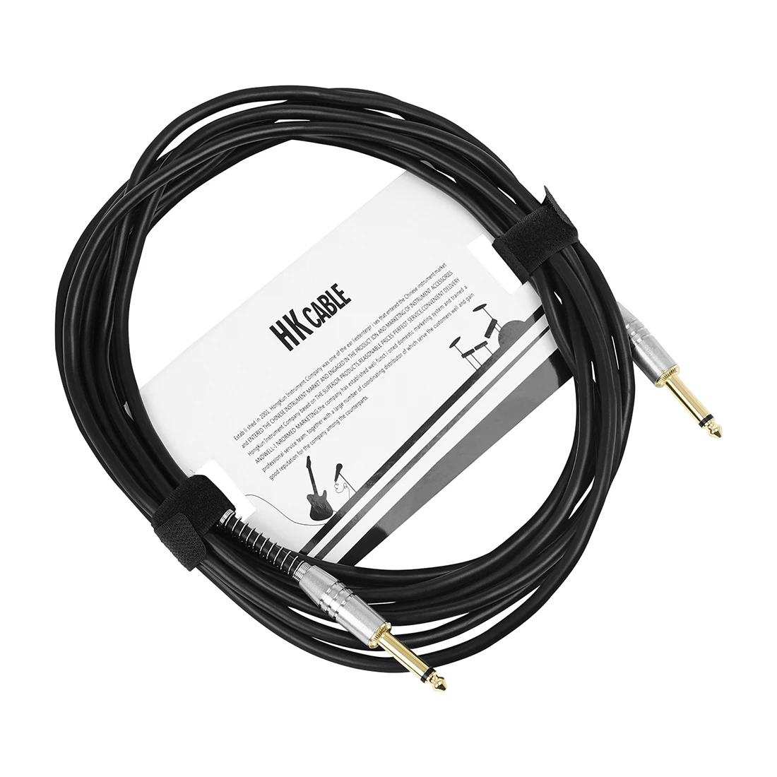Guitar Cable Wire Cord 5 Meters Audio Cable Noise Reduction Line with Spring 6.35mm Guitar Effector Connection Cable Guitar Part