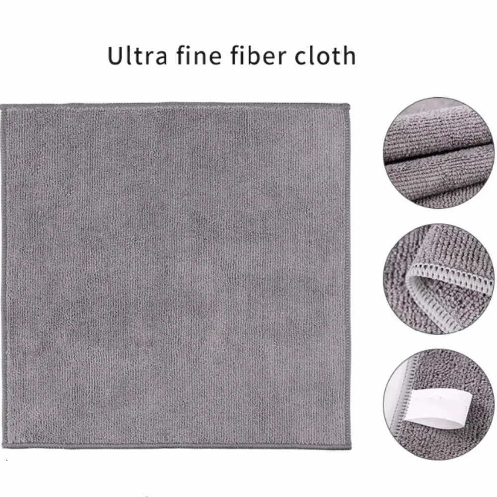 Durable Square Cleaning Towel No Trace Soft Microfiber Cleaning Cloth Kitchen Absorb Water Wipe Cloth Restaurant