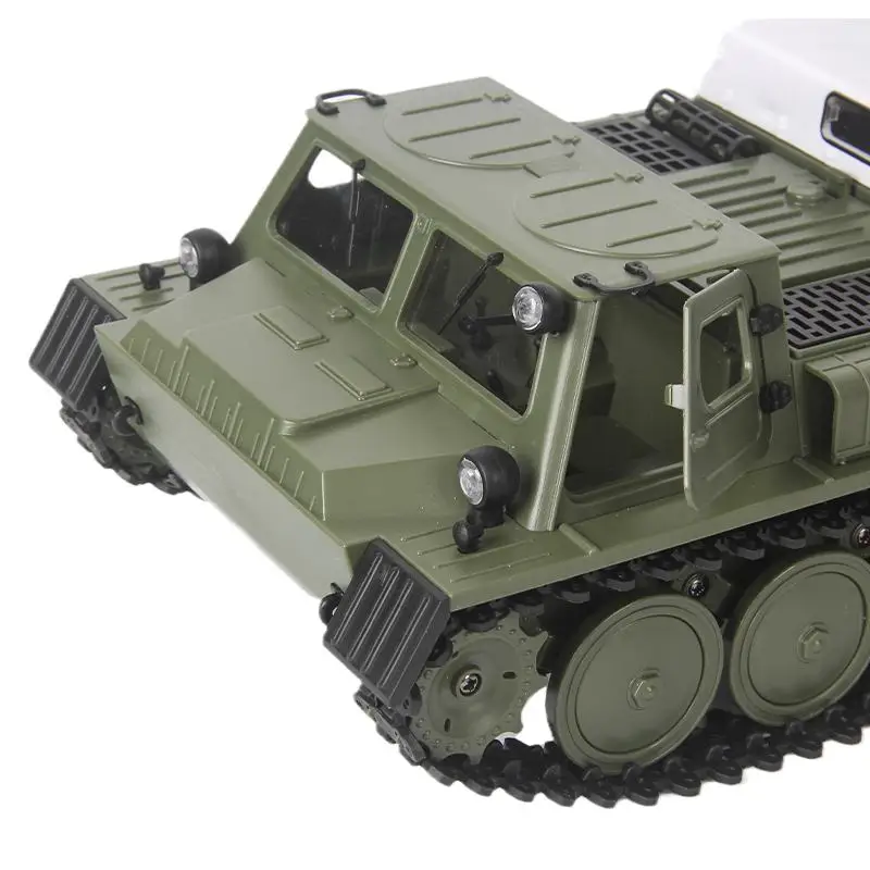 WPL E1 1/16 2.4G 4WD zbiornik RC Crawler Transport samochody zdalnie sterowane ciężarówki pełna kontrola Propotional modele pojazdów zabawki dla