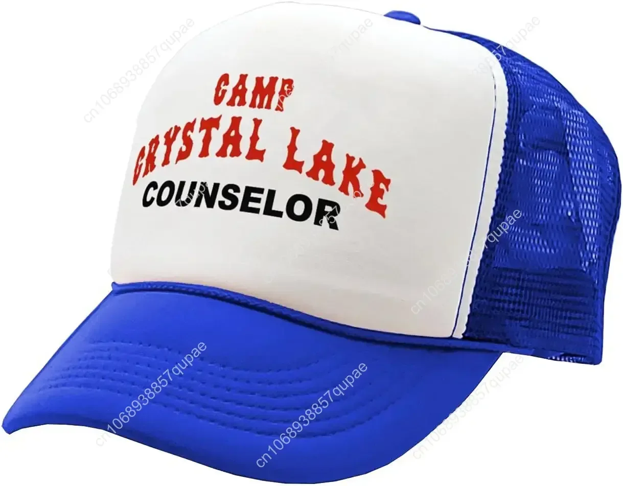 Camp Crystal Lake Counselor - Halloween - Vintage Retro Style Trucker Cap Hat