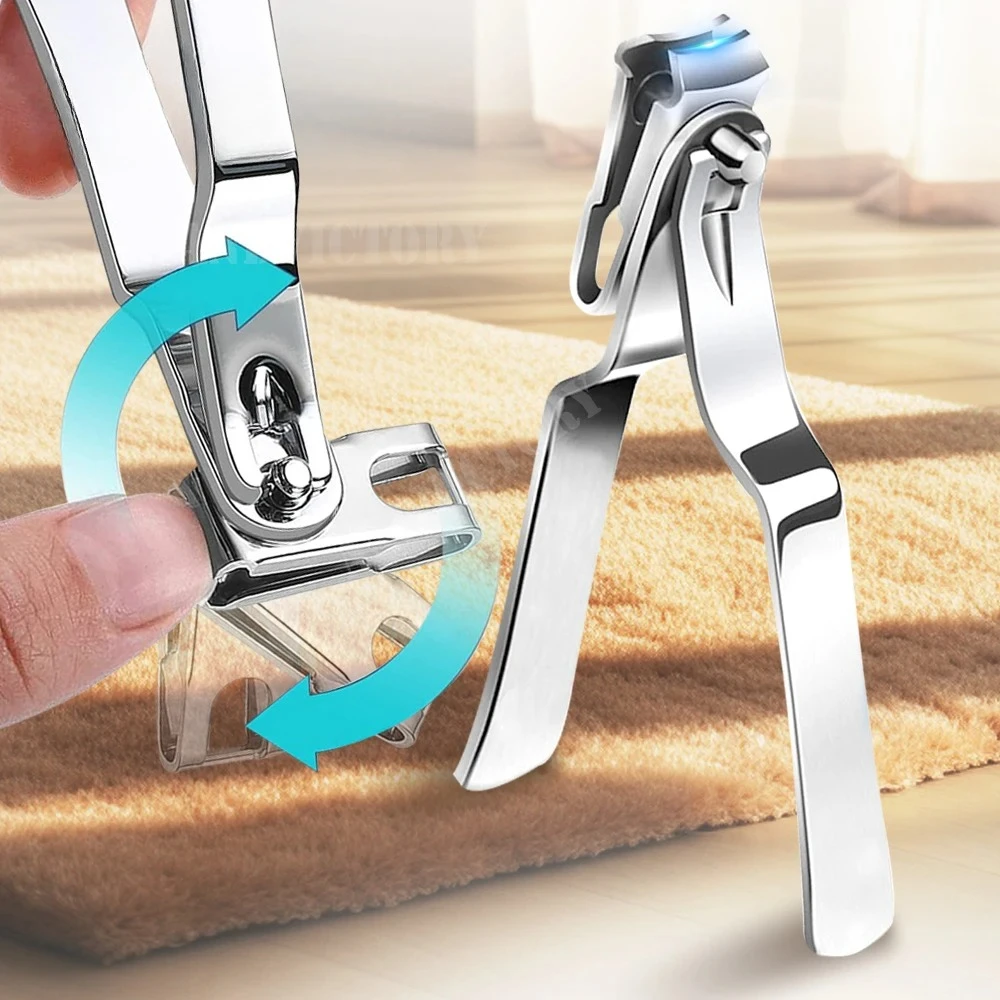 

2 Size 360 Degree Manicure Pedicure Tool Rotate Swivel Scissor Trimmer Toenail Toe Nail Fingernail Clipper Cutter Cutting Tools