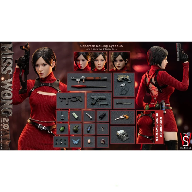 

В наличии SWTOYS FS062 MISS WONG 2,0 1/6 кукла-солдат аниме фигурка игрушка подарочная модель коллекция