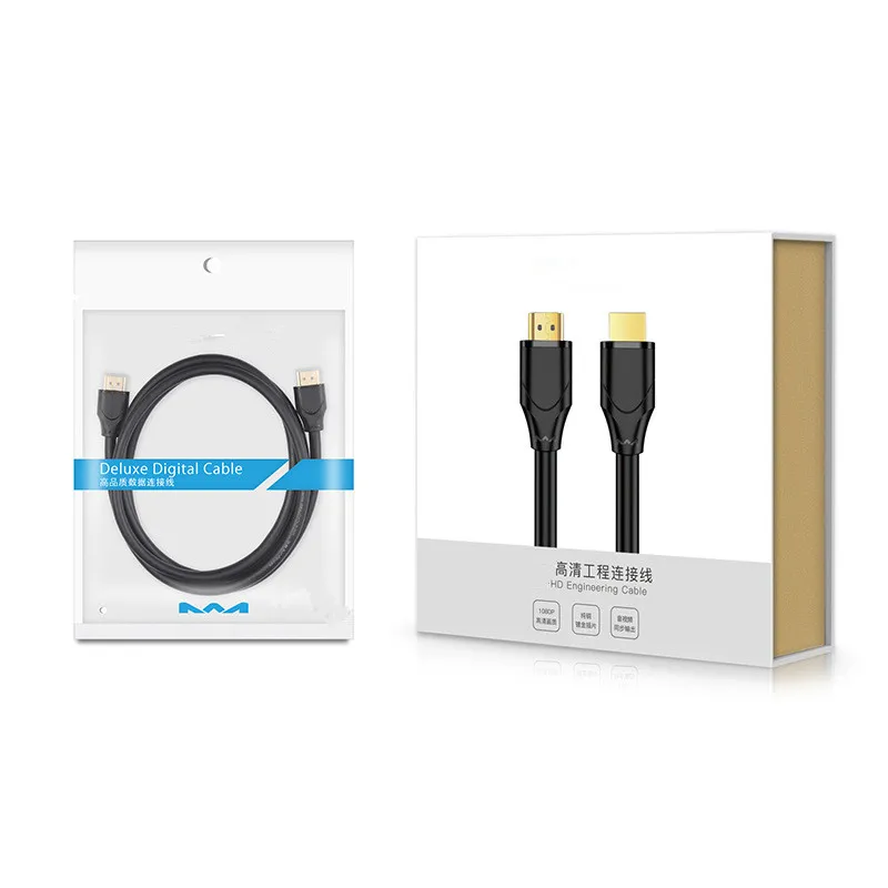 Кабель Mindpure HD002 3D 4K HD к HD, высокоскоростной кабель HD2.0 с золотым покрытием, кабель HDTV, длина 1,5 м/2 м/3 м для ноутбука, телевизора