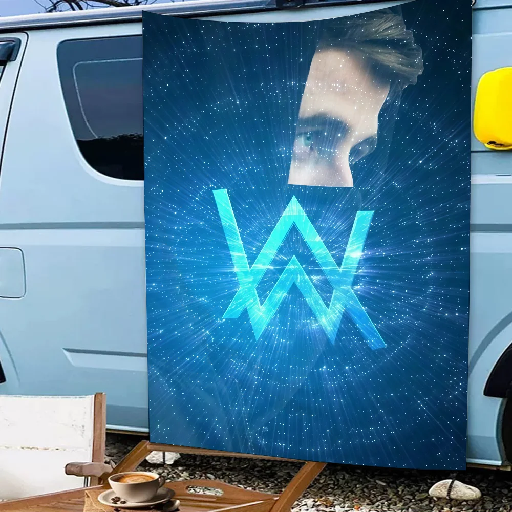 DJ A-Alan W-Walker علم لغرفة المعيشة المنزل النوم ديكور الفن المنزل حفلة نزهة ديكور راية