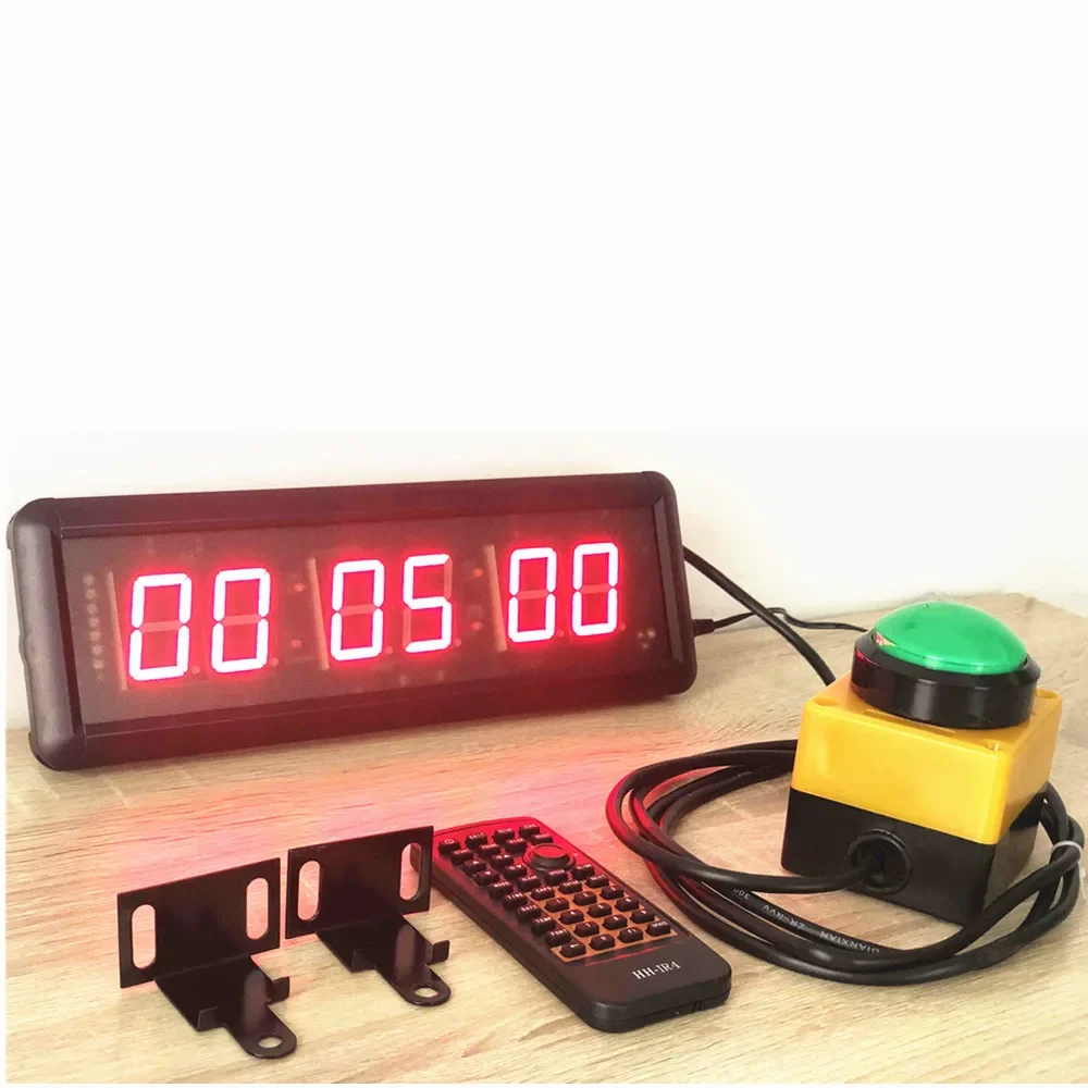 NONE Multifunktionale Tastensteuerung, LED-Timer, Wettkampftraining, Stoppuhr, Zähler, Sprachtimer, Countdown-Aktivitätstimer 8