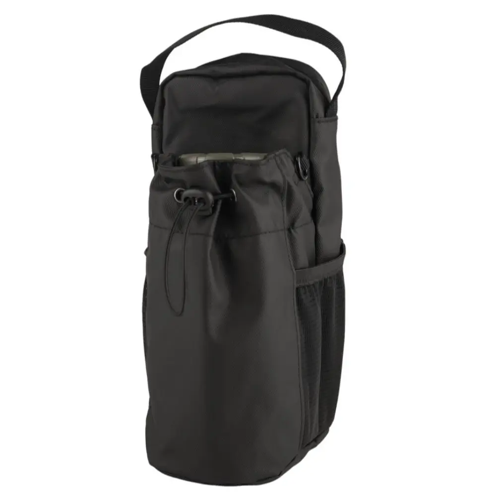 Magnetic Water Bottle Sling Bag Pull Cord Large Capacity Gym Bottle Bag Waterproof Adjustable Crossbody Sports Bag Fitness