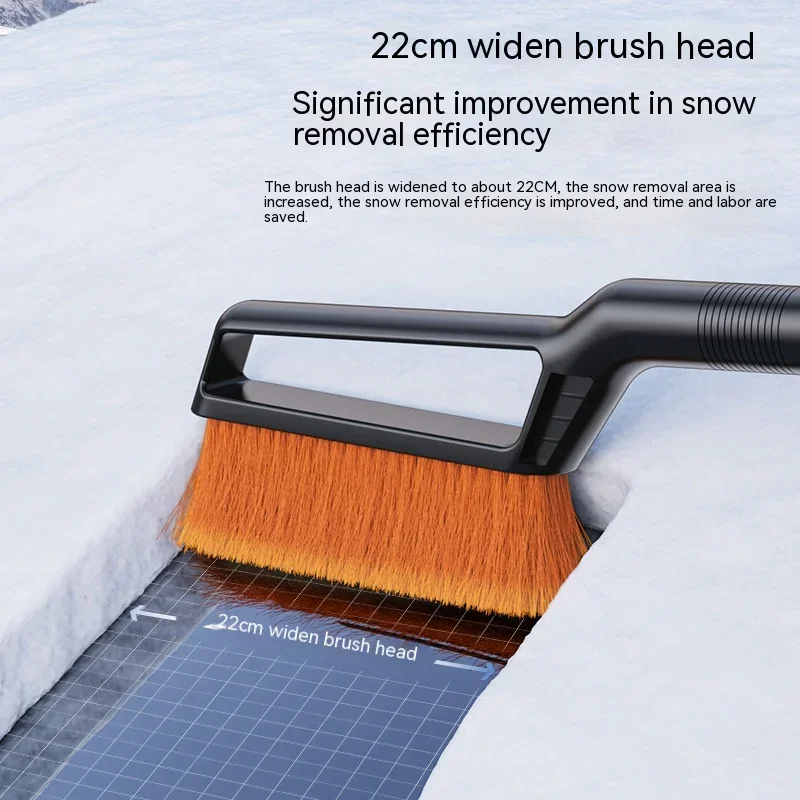 1PC Car Multifunctional Snow Removal Brush Portable Removable Adjustable Ice Removal Shovel Car Cleaning and Maintenance Tools