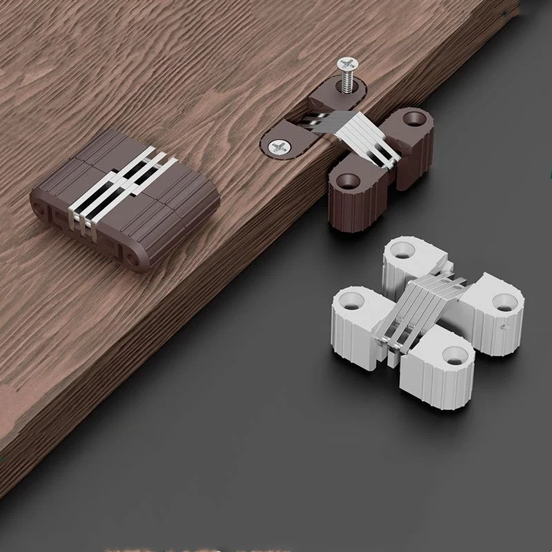 Cross Hidden-Hinges Plastic Iron Folding Door Table And Chair Cross Hinge Plastic Concealed Hinge Furniture Hardware Accessories