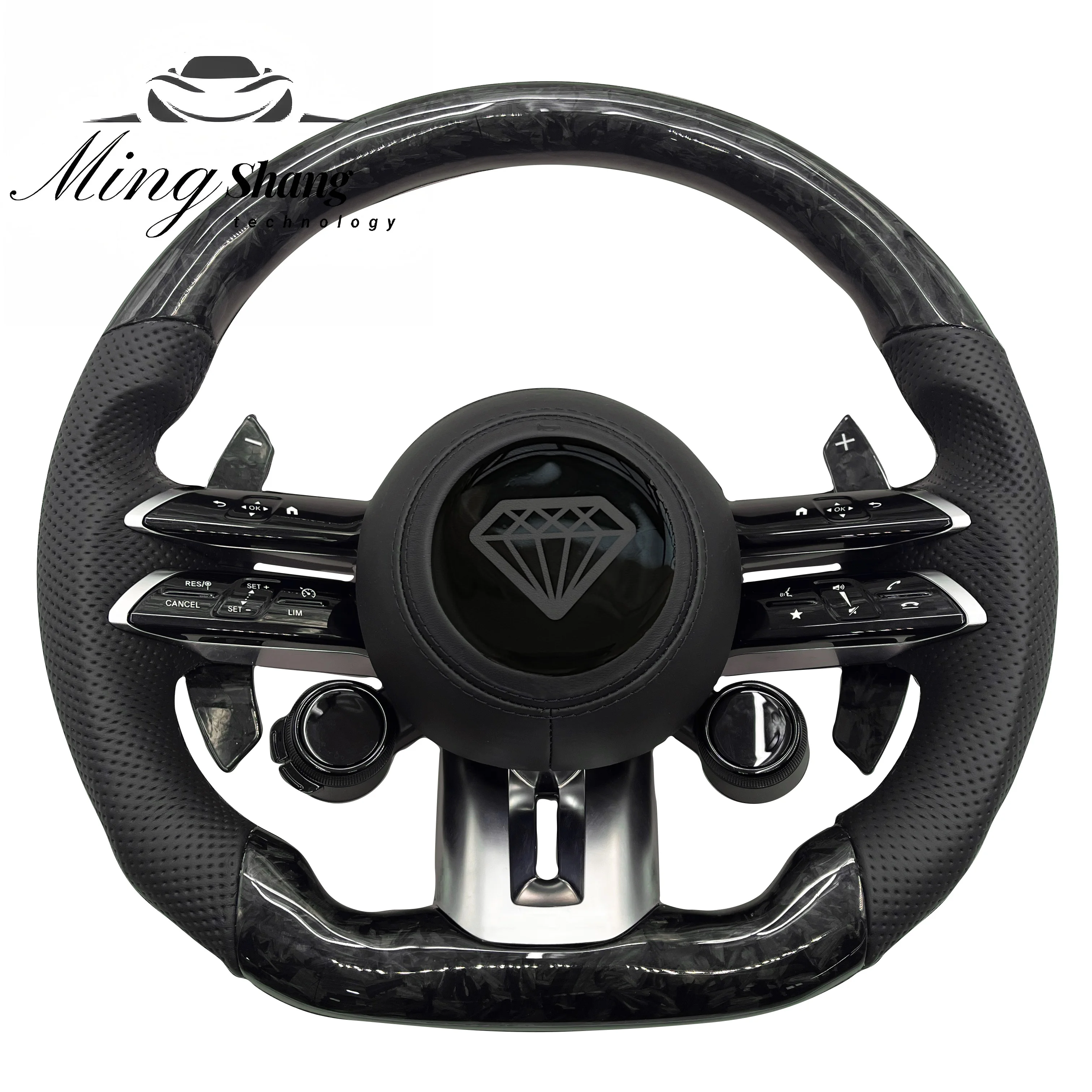 OLED Custom Carbon Fiber Car Steering Wheels Are Suitable for Mercedes-Benz GLE GLA GLC GLK CLS CLA SLC ML GL AMG E63 W213 W222