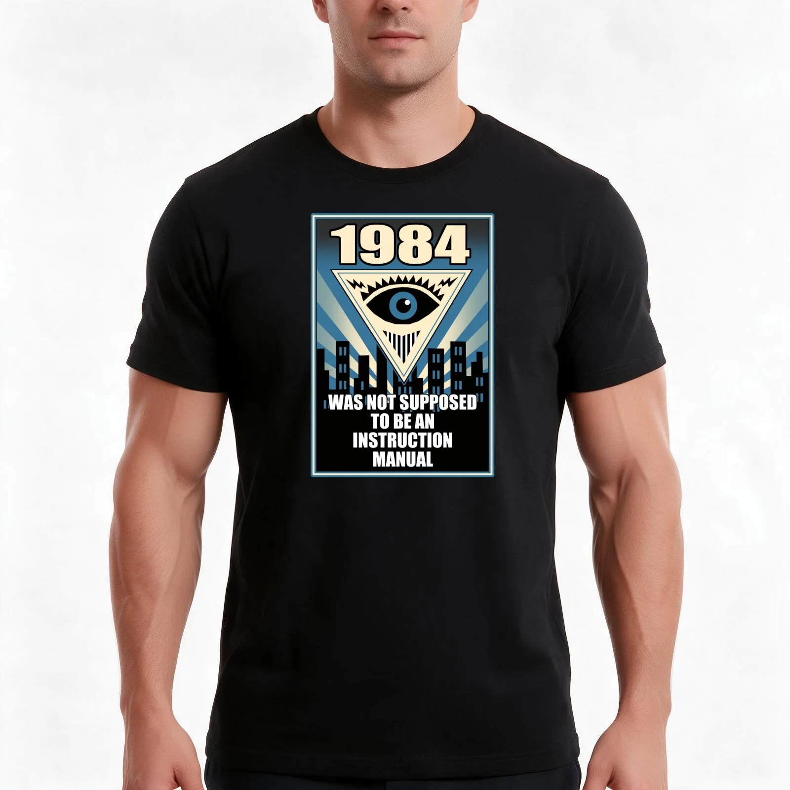 1984 was not supposed to be an instruction manual T-Shirt Summer Casual Cotton Tee Oversized Streetwear Tops Unisex Men Women