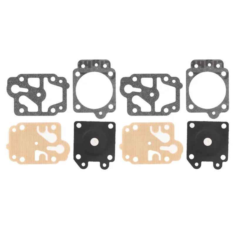 2Set Carburetor Diaphragm Repair Gasket Kits Carburetor Service Kit With Paper Pad And Gasket For Trimmer Lawn Mower