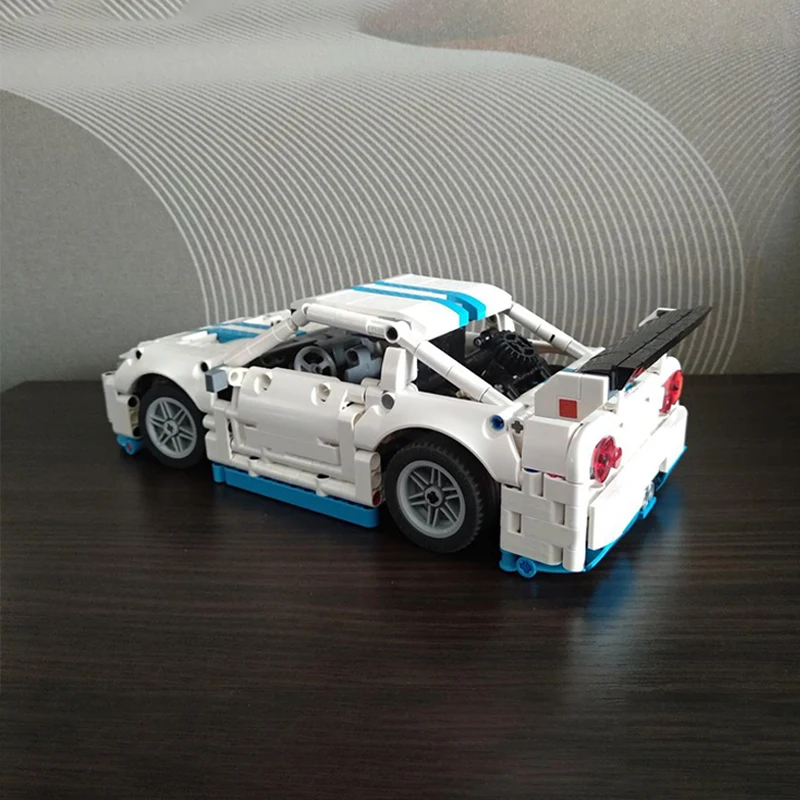 

1205 шт. MOC Nissanes Skyline R34 спортивный автомобиль DIY модель строительные блоки игрушки на день рождения подарок