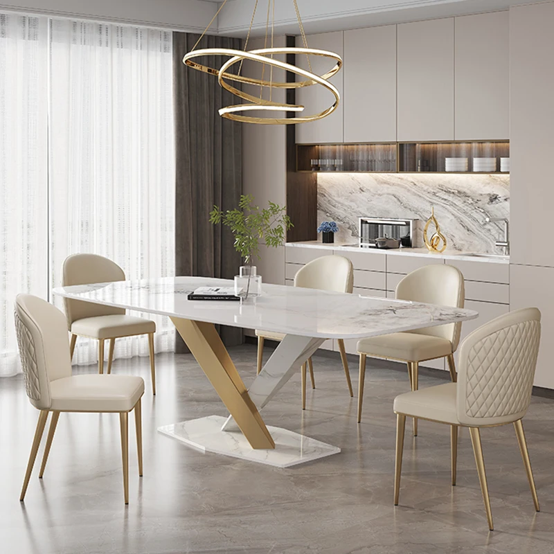 

Corner Writing Dining Table Designer Bistro Minimalism Space Saving Living Room Dining Table Luxury Muebles Trendy Furniture