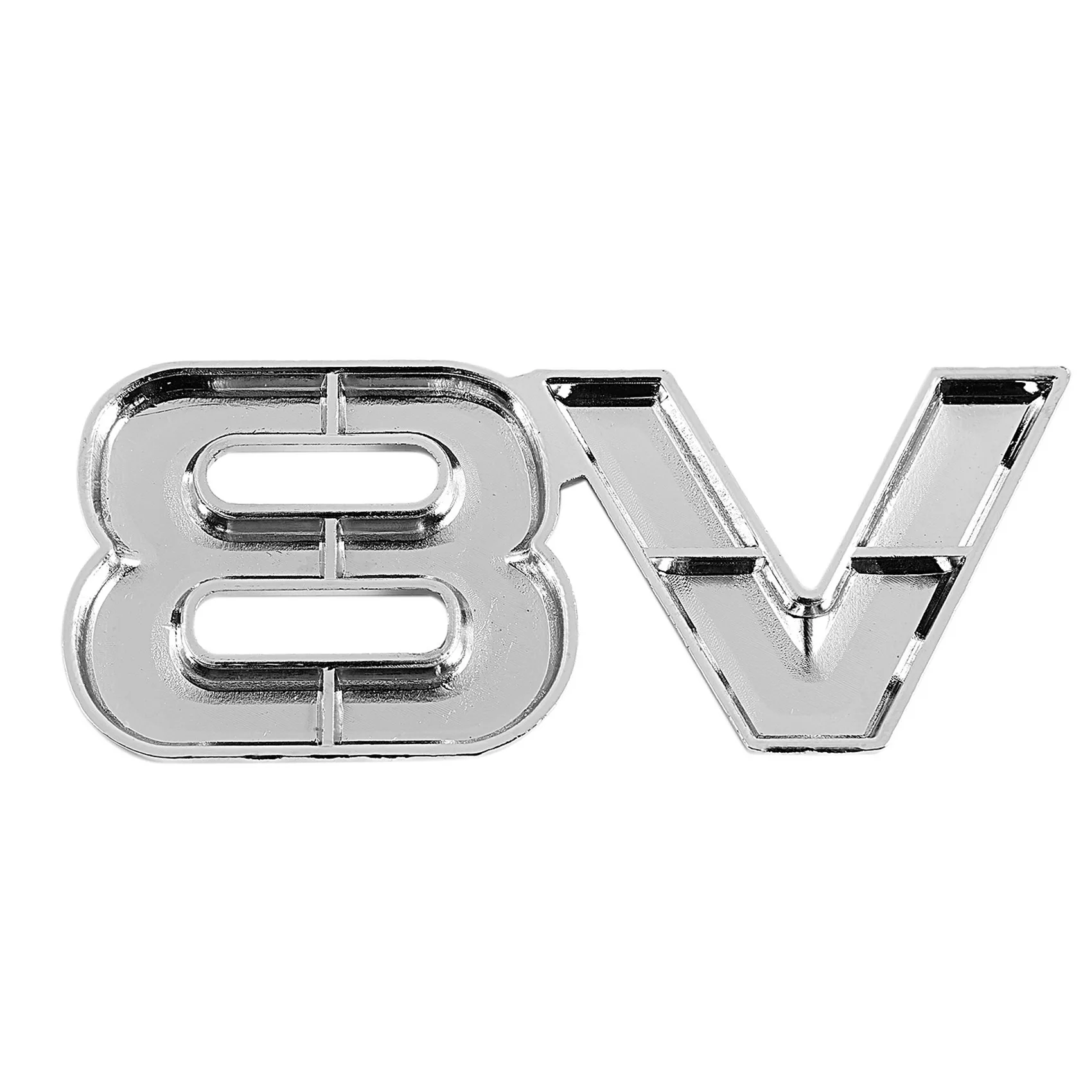 

3X 3D серебряный авто двигатель V8 задняя эмблема автомобиля наклейка значок наклейка 7,5X3,5 см