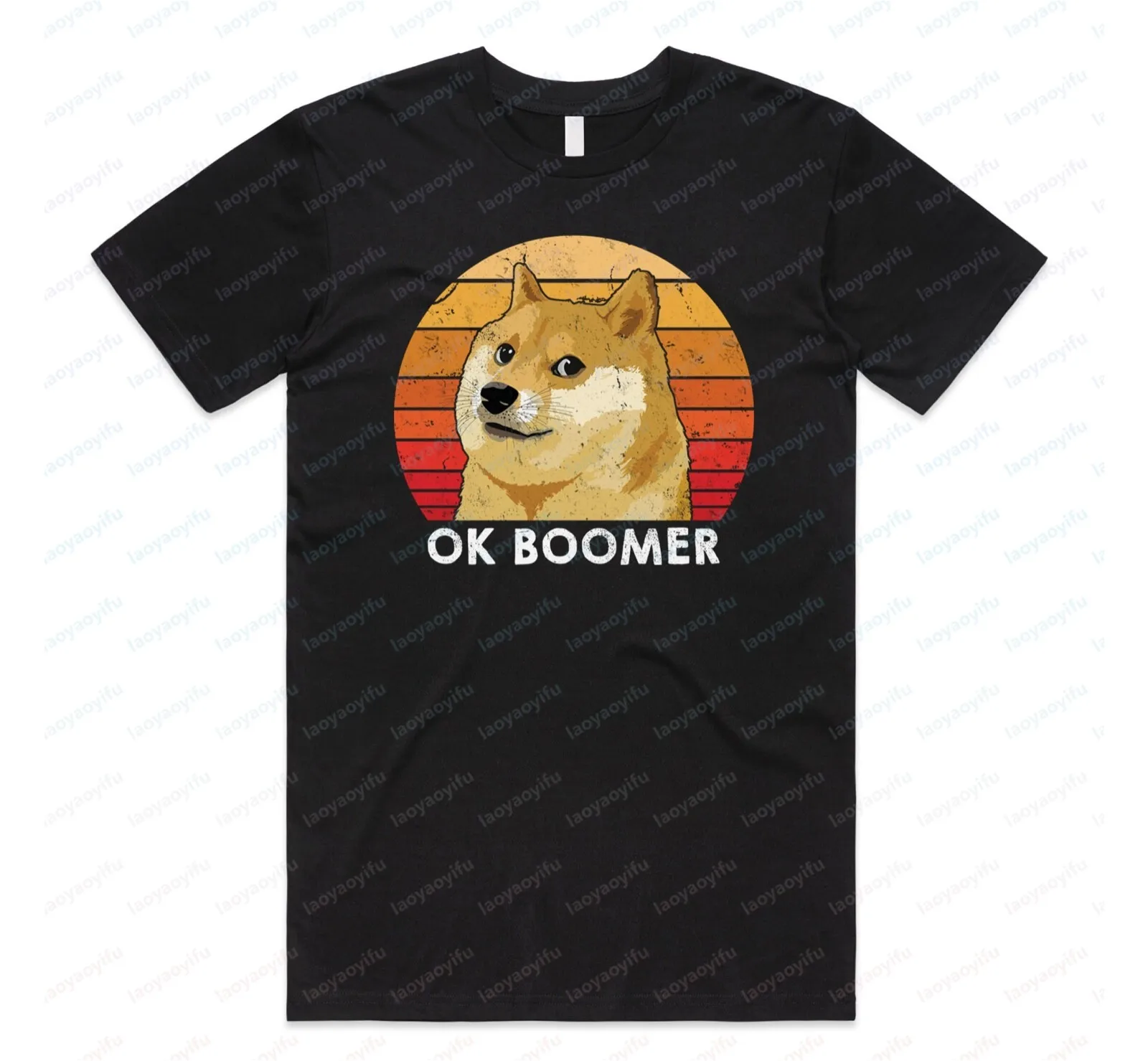 Doge Okay Boomer T-shirt Tee Funny Meme Internet Gen Z Gift Retro Vintage