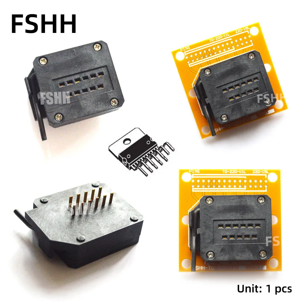 TO-220-11 test socket With PCB board ZIP11 Aging Test Socket For example TDA7264