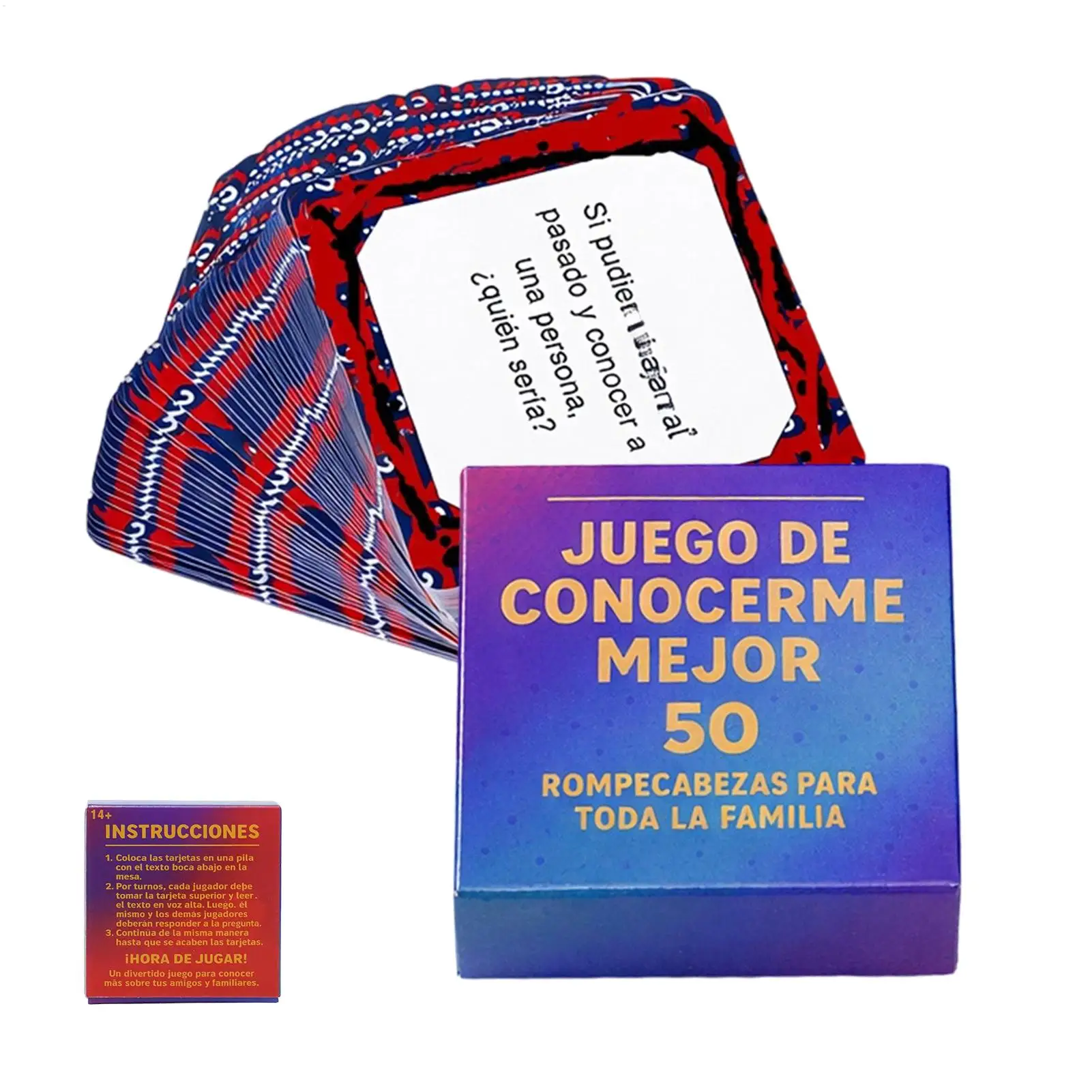 Spanish Mini Game Cards-Bien Me Conoces?After Dinner Amusements Board Game Travel Party Game Entertainment For Family Friends