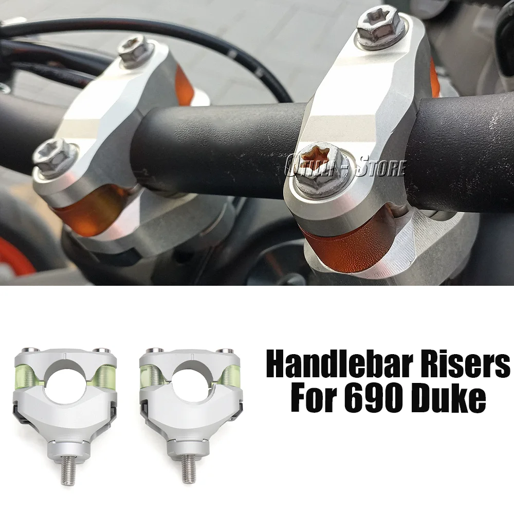 

For 690 Duke 790 Adv 1190 ADV 1290 Super Adventure 28mm Handlebar Risers Mounting Bar Adjustable Cushioning and Shock Absorption