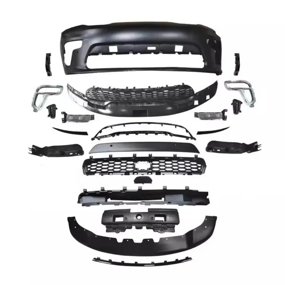 

Car Front Bumper Grille Mask Engine Hood Fog Lamp Feame Assembly For Dodge Durango 2021-2023 Modified Body Kit Auto Accessories