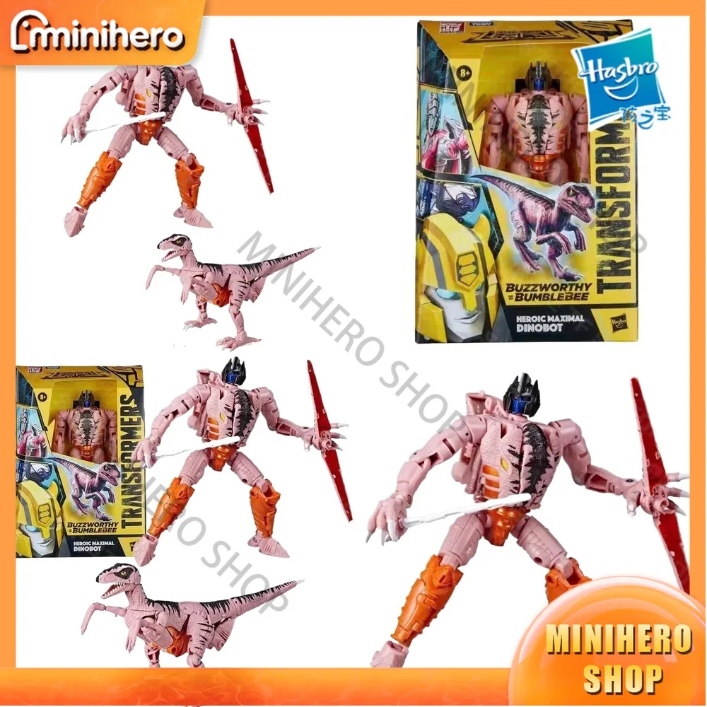 

In Stock Original Hasbro Transformers Buzzworthy Bumblebee Heroic Maximal Dinobot Voyager Class Articulated Super Action