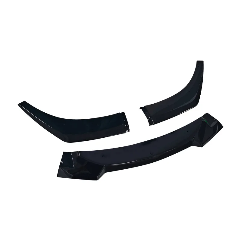 3PCS V Style Gloss Black Front Splitter 2011 To 2018 For BMW F06 F12 F13 6 Series M Sport Car Front Bumper Lip Spoiler Body Kit