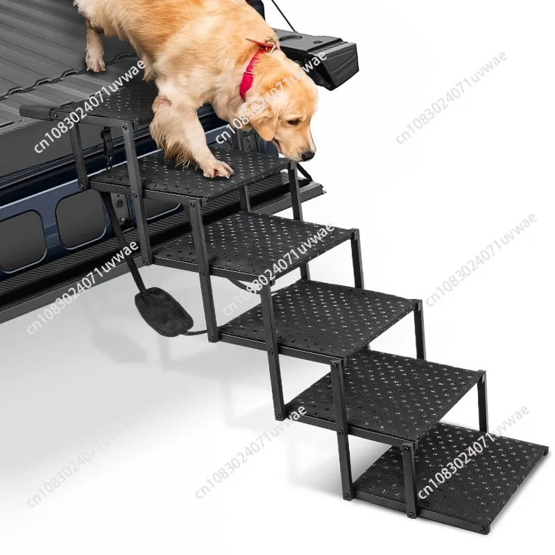 5/6 steps stairs Outdoor car pet folding stairs galvanized large load-bearing dog ladder