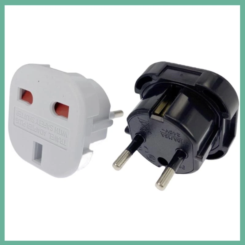 EU Universal Plug UK to EU Converter Euro Travel Adapter 220V Power Adaptor Charger  British Scoket Outlet Power Electrical E3