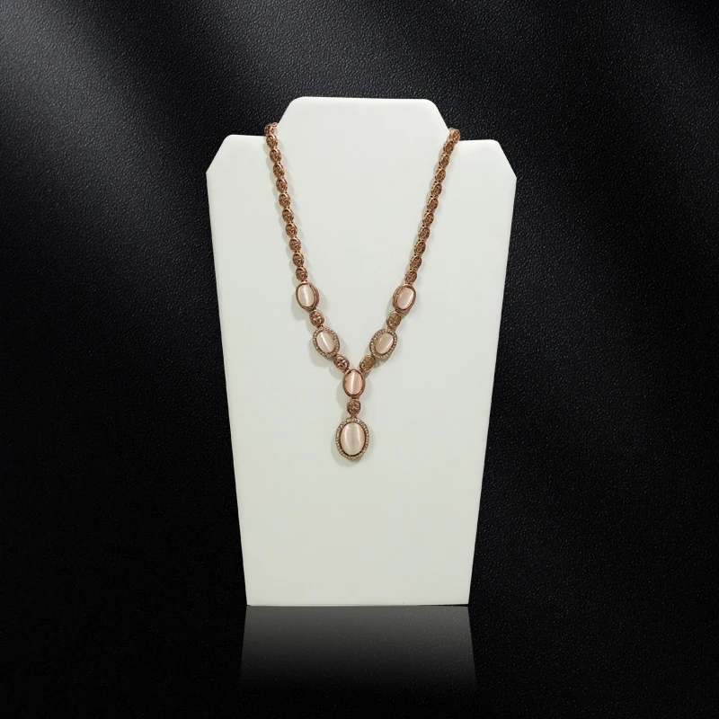 2Pcs Quality Velvet Necklace Earring Display Board Large Size Collarbone Chain Pendant Hanging Jewelry Necklace Display Stand