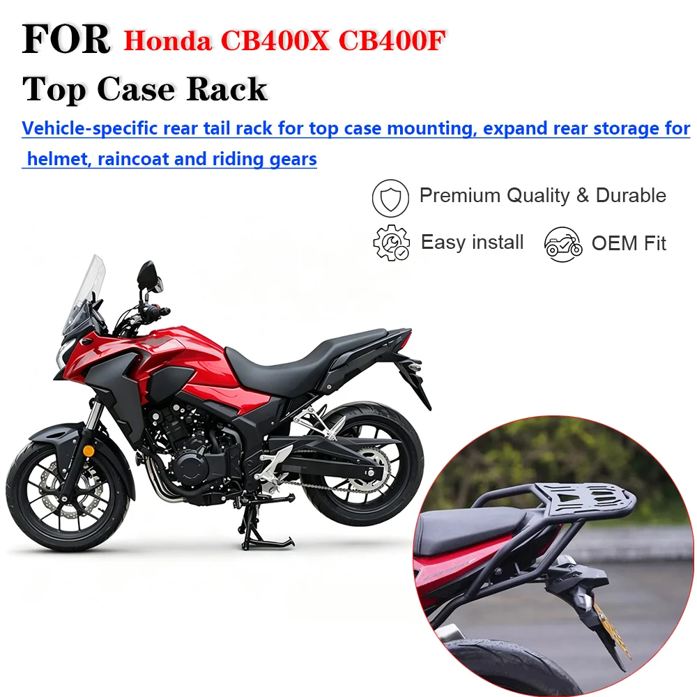For Honda CB400X CB400F Motorcycle Rear Luggage Rack Tail Box Support Modification Accessories