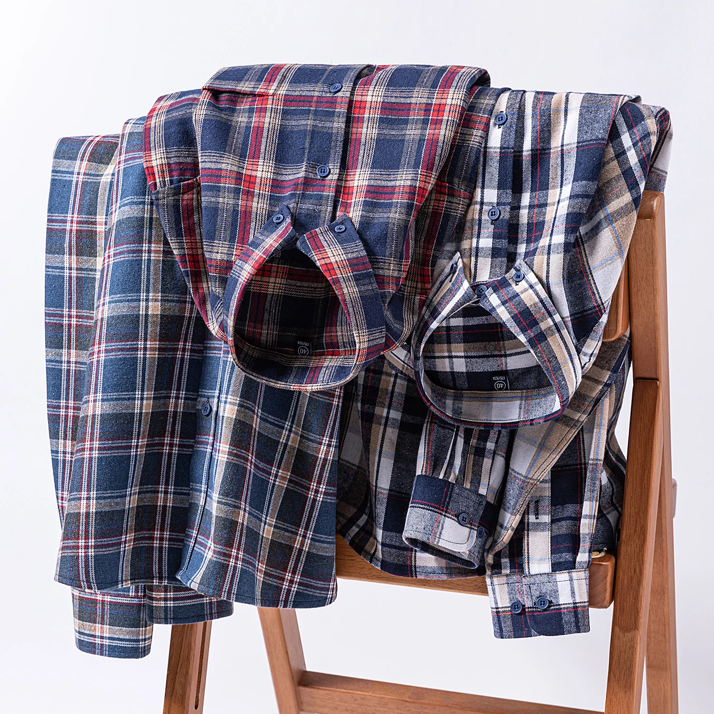 Luxuriöse neue Design-Herrenhemden im Karomuster, modisch, 100 % Baumwolle, dicker Flanell, langärmlig, weich, englischer Stil, lässig, Vintage, Übergröße 7XL