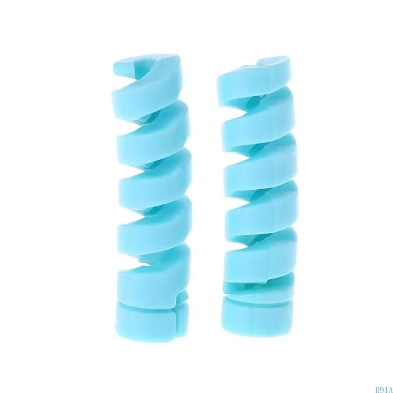 R91A 2x Schutzabdeckungskabelschutz für die Hülle für Smartphone USB -Ladekabel Kabel Telefonzubehördatenlinie SLE