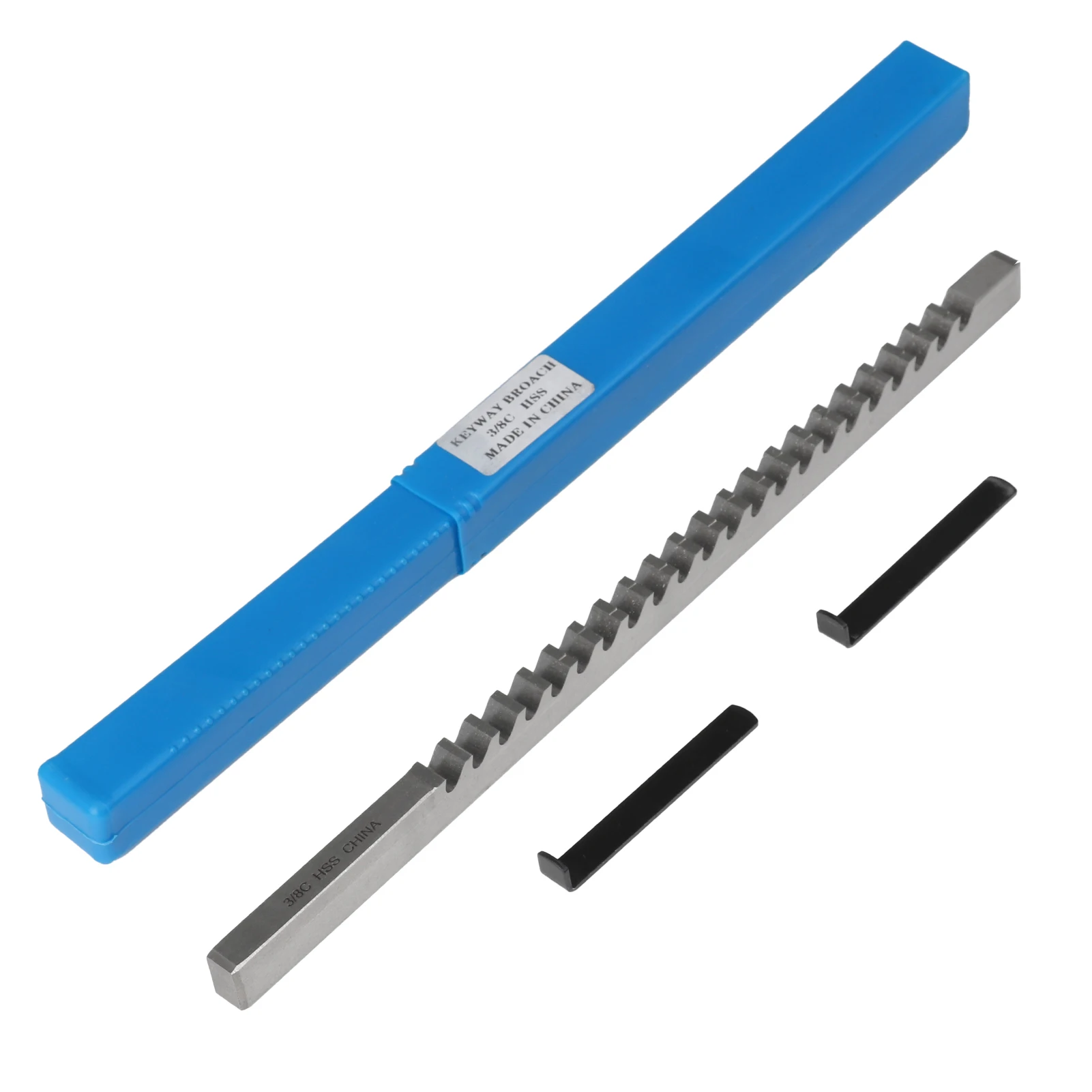 

8mm 6mm 5mm C1 HSS Keyway Broach Push Type – Metric High-Speed Steel C-Grade Keyway Pusher with Shim for CNC Machine