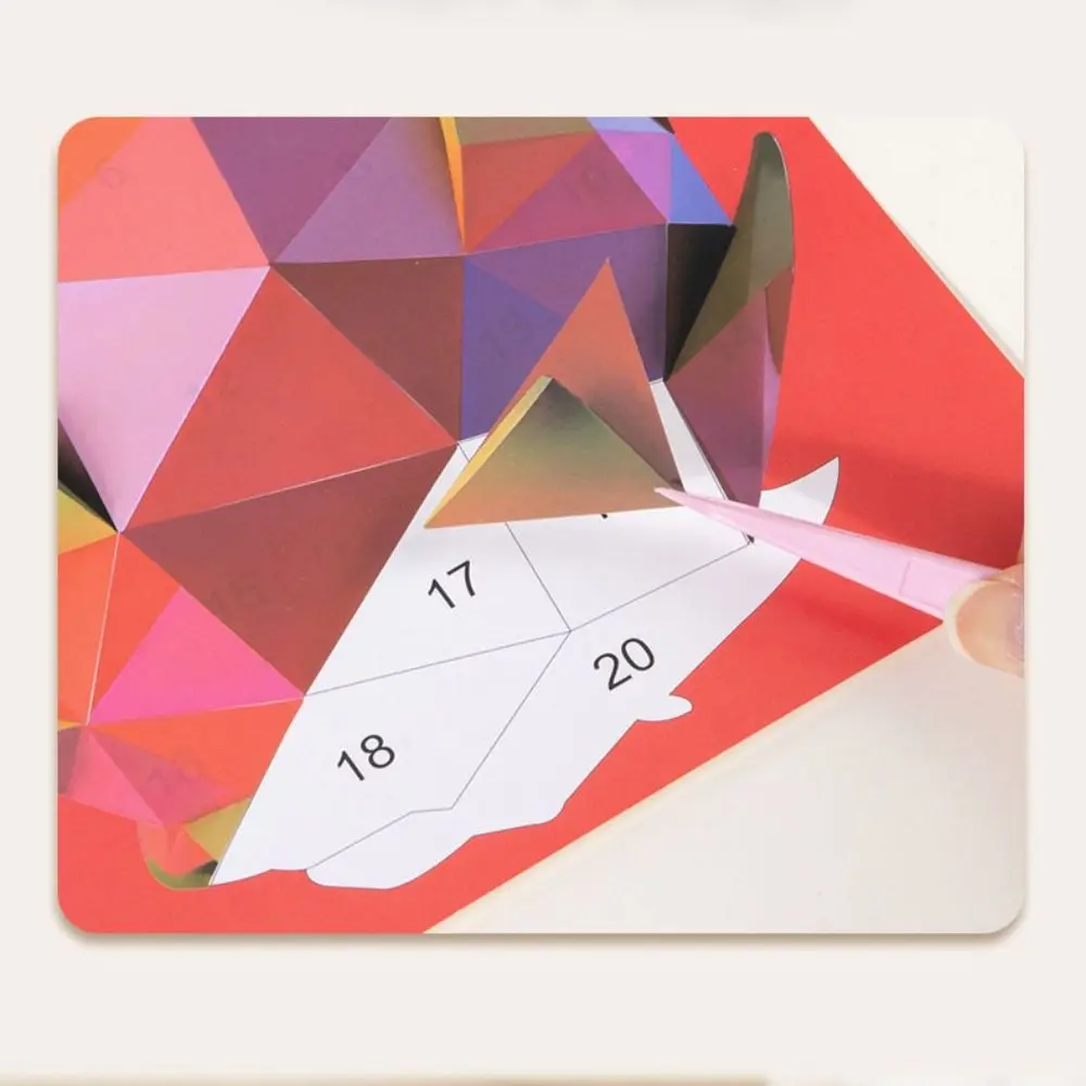 Papier 3D Geometrische Stickerboeken Handgemaakt Educatief Speelgoed DIY Plakmateriaal Kit Leuke Cartoon Dieren Stickerboek Kinderen