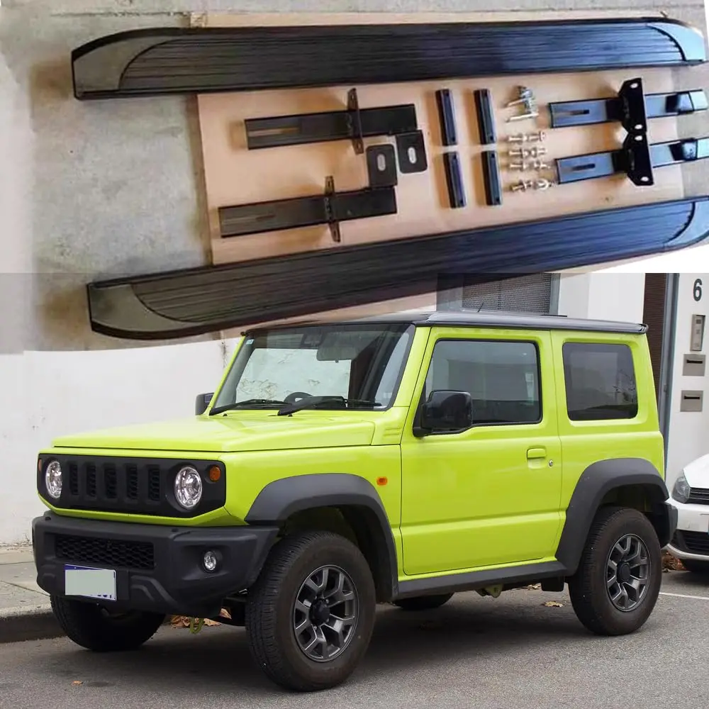 FTAPACCE Side Steps Nerf Bars Running Boards Side Pedals Fits for Suzuki Jimny JB74 2018-2024 2PCS