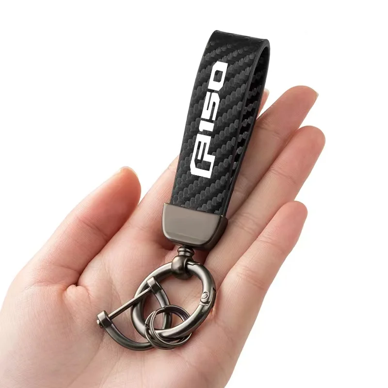 Keychain Carbon Fiber Car Zinc Alloy Keyrings Luxury for Ford F 150 F150 10 11 12 13 14 2021 2020 2019 2018 2017 Accessories