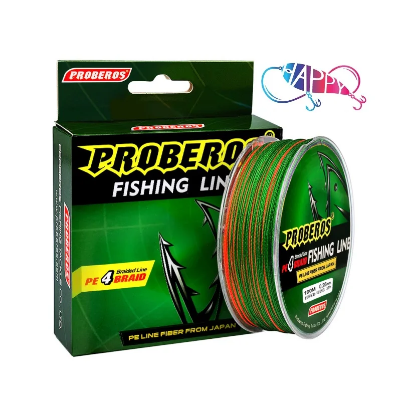 

4 Strands Braided 0.3#-10# Fishing Line 100M 6LB-100LB Abrasion Resistant Superline PE Fishing Lines for Saltwater Freshwater