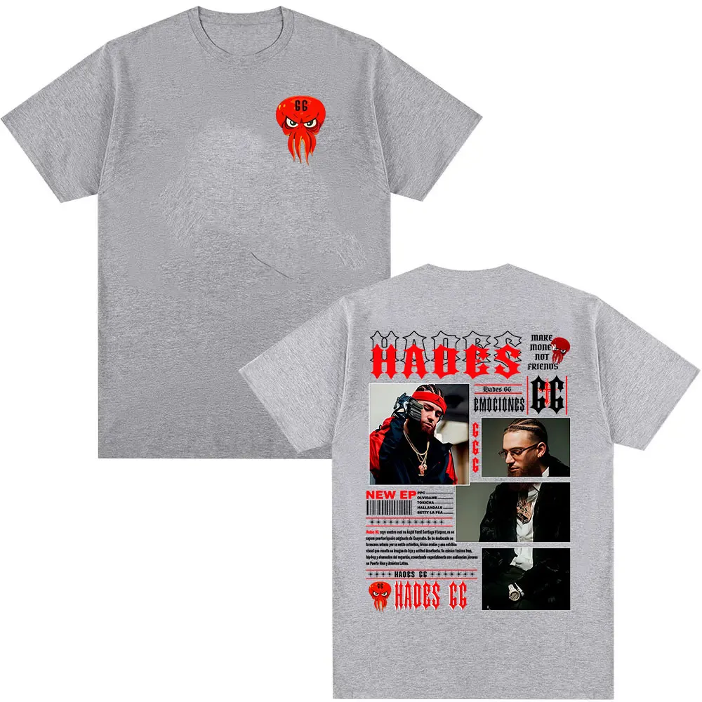 Rapper Hades 66 Album 2025 Grafik-T-Shirt für Herren, Gothic-Mode, Hip-Hop-T-Shirts, lässige Baumwolle, kurzärmelig, T-Shirts, Streetwear – Detail 5