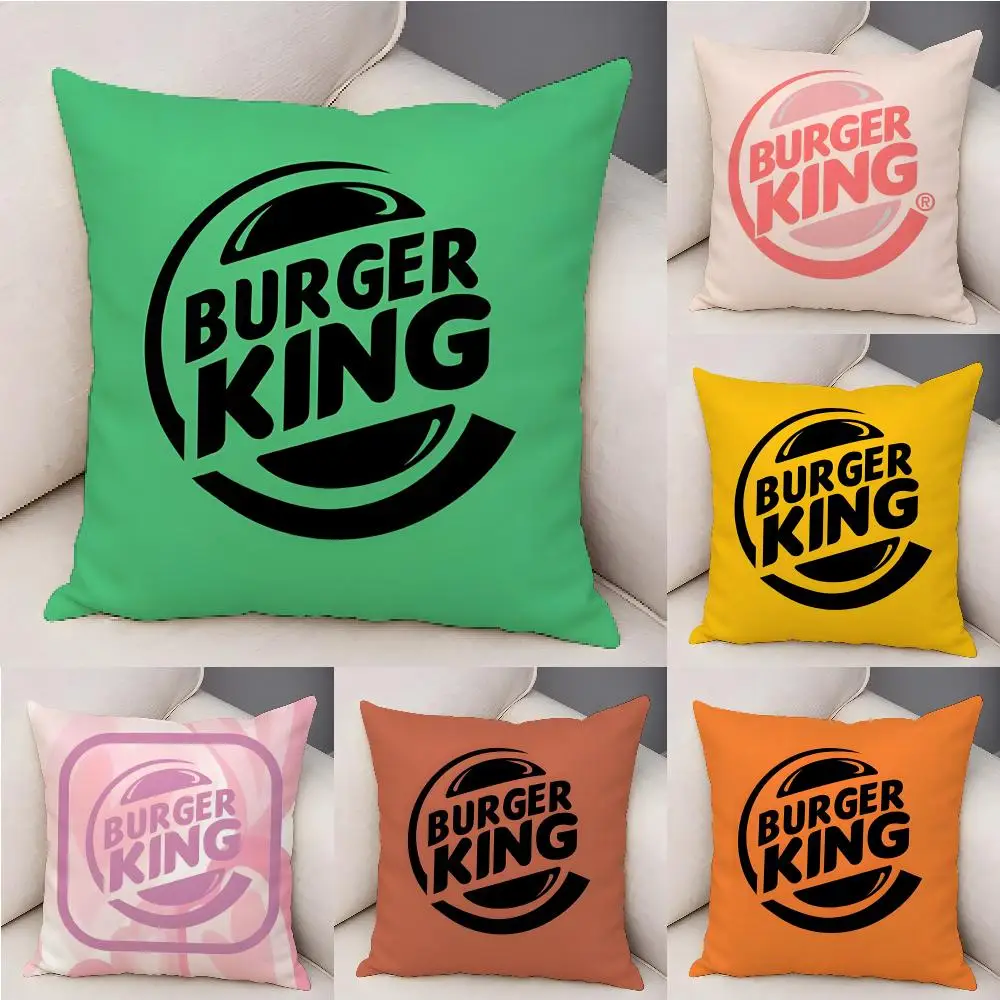 Brand Hun B-Burger K-King Cushion Cover Plush Decorative Pillow Case With Hidden Zipper Fashion Room Decor For Home