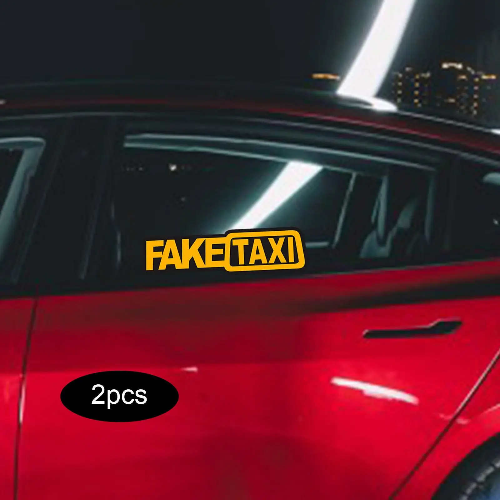 2x Car Stickers Decals Waterproof Bumper Stickers Auto Vinyl Stickers for Motorcycles Window Windshield Smooth Surface Door