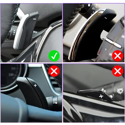 Imagen 2 del producto Para Peugeot Shift Paddle 3008 2008 5008 508 308 208 GT SW patrón de fibra de carbono volante de coche DSG extensor paletas de cambio