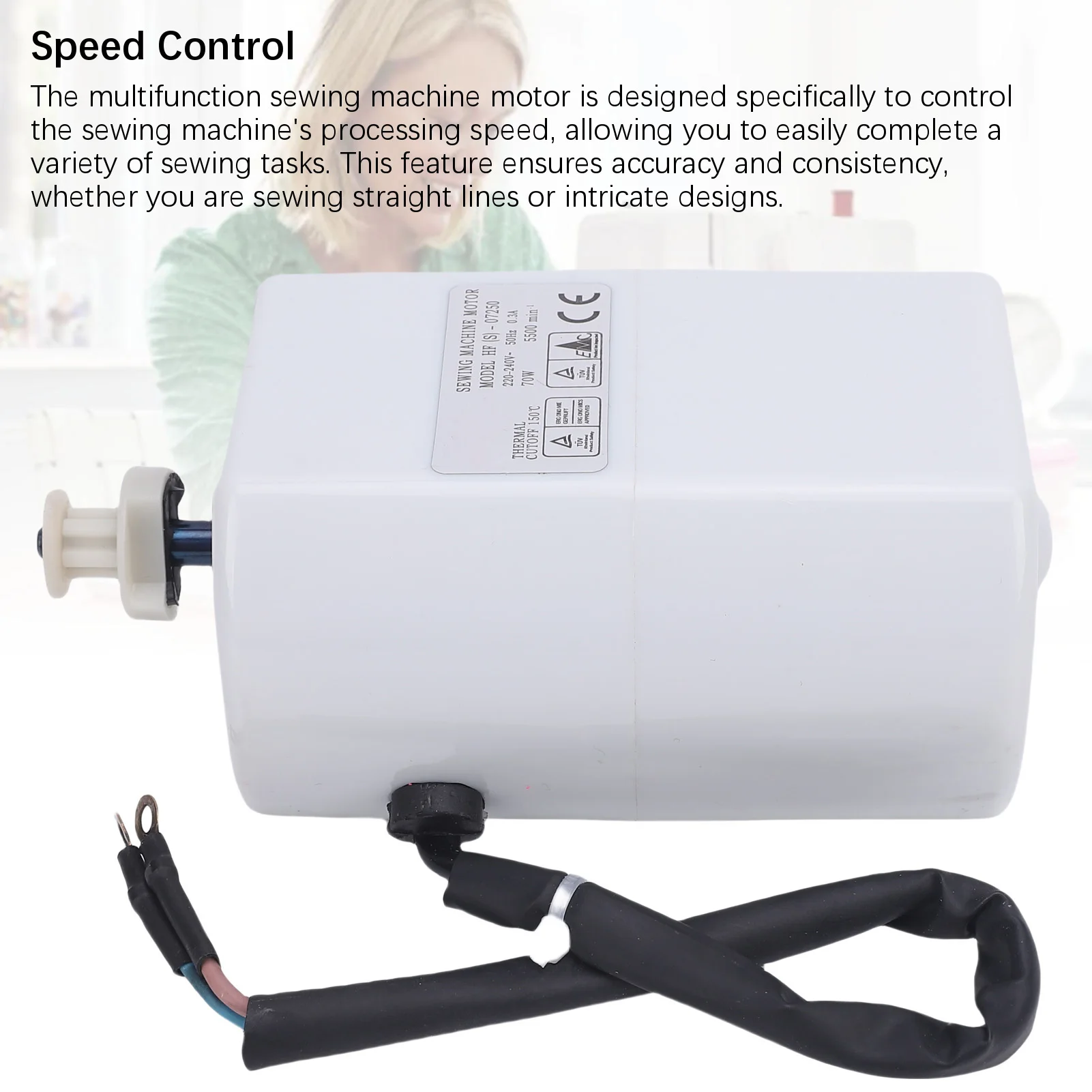 Elektrische Nähmaschine Motor Nähmaschine Motor 70W Multifunktionale 5500RPM Leistungsstarke Elektrische Nähmaschine Motor Für Zuhause