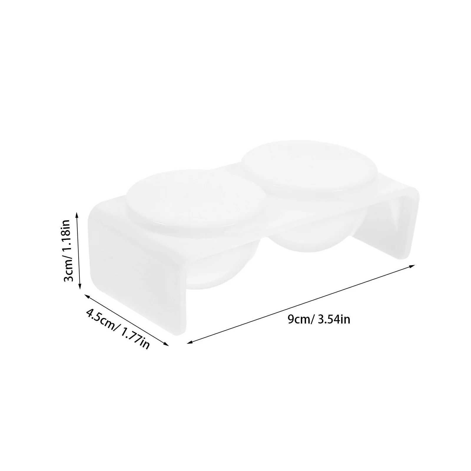 10개 크리스탈 컵 이중 구멍 유리 매니큐어 액체 용기 네일 아트 펜 세척용 다펜 디쉬 도구 네일 용품