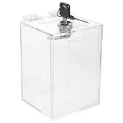 Convenient Acrylic Piggy Bank Transparent Money Storage Box With Lock Kids Use Saving Box