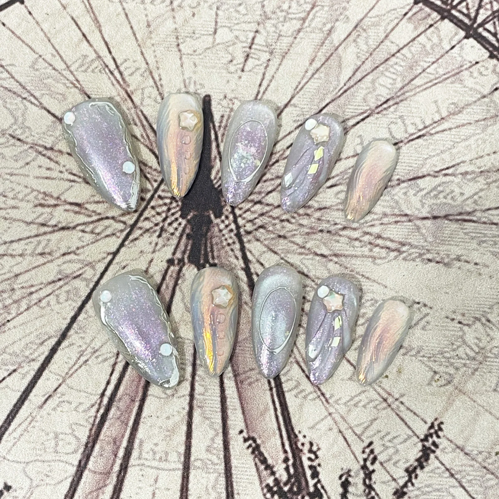 10-unidades-de-unhas-posticas-com-efeito-«olho-de-gato»-e-design-de-sereia-unhas-posticas-amendradas-com-brilho-para-mulheres-kit-de-manicure-para-aplicacao-facil-conjunto-de-unhas-com-acabamento-brilhante-para-o-verao