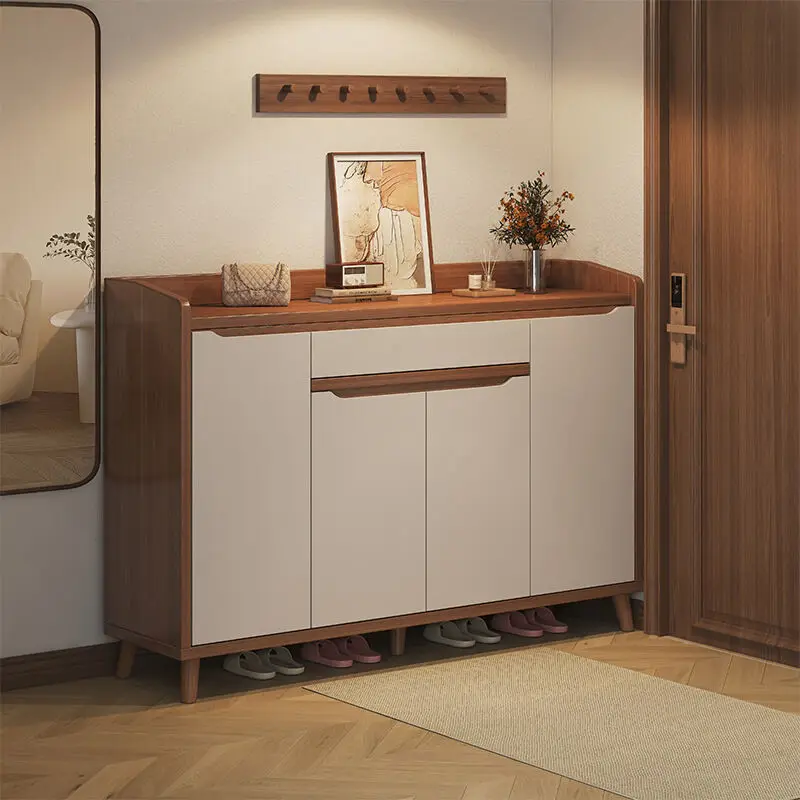 Solid Wood Large Capacity Multi-layer Shoe Cabinet