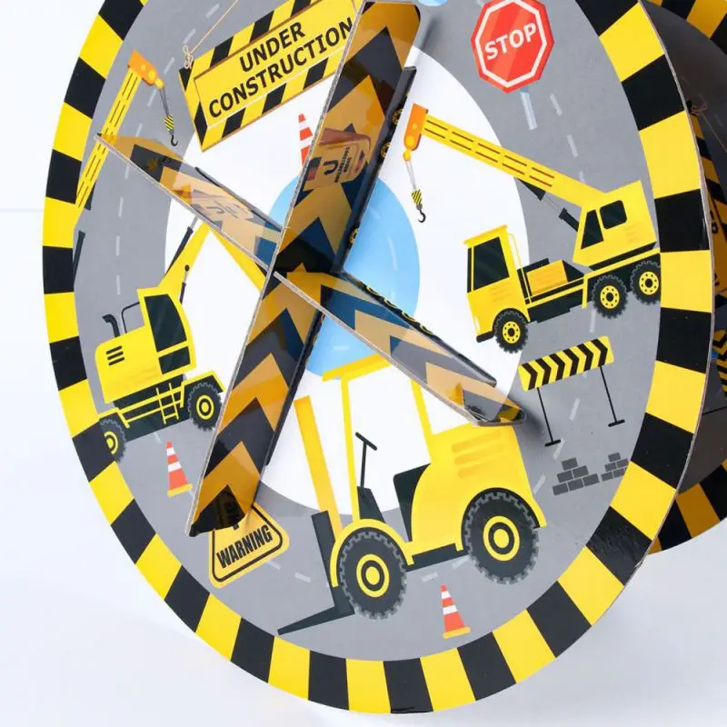 Konstruksi Topper Cupcake Pick Dump Truck Ekskavator Traktor Hiasan Kue Pesta untuk Dekorasi Pesta Baby Shower Ulang Tahun Anak-anak