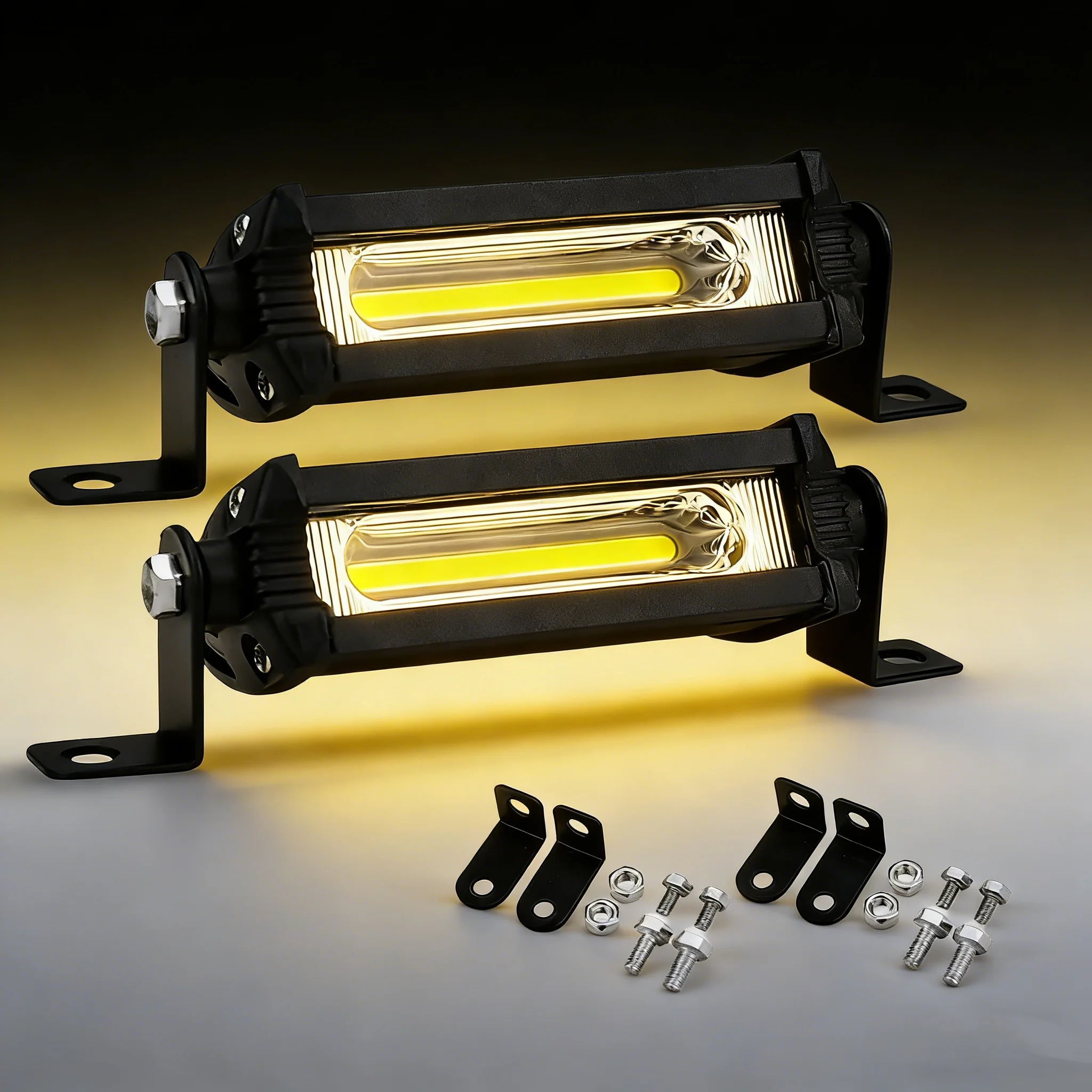 4-Zoll-COB-LED-Arbeitsleuchte 12 V 24 V – Offroad-Fahrnebelscheinwerfer für Traktoren, LKWs, Motorräder, Roller, Geländefahrzeuge