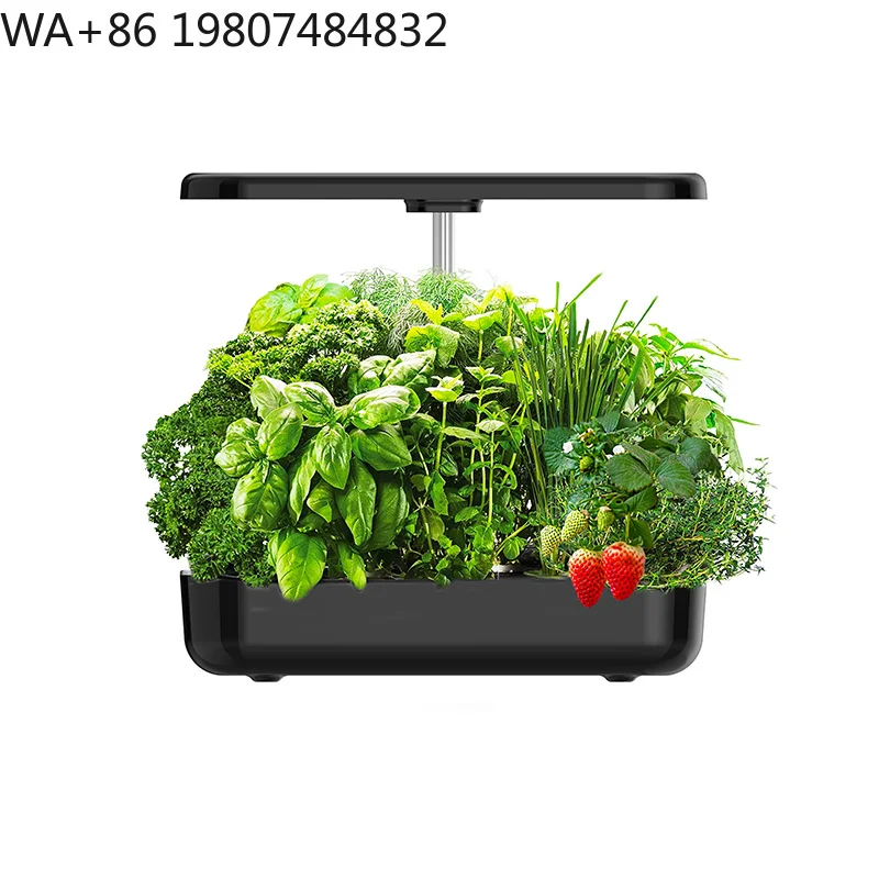 12 Pod Large Capacity Soilless Grow Pot Full Spectrum All-Stage LED Light Timing Circulation Hydroponic Cultivation Kit For