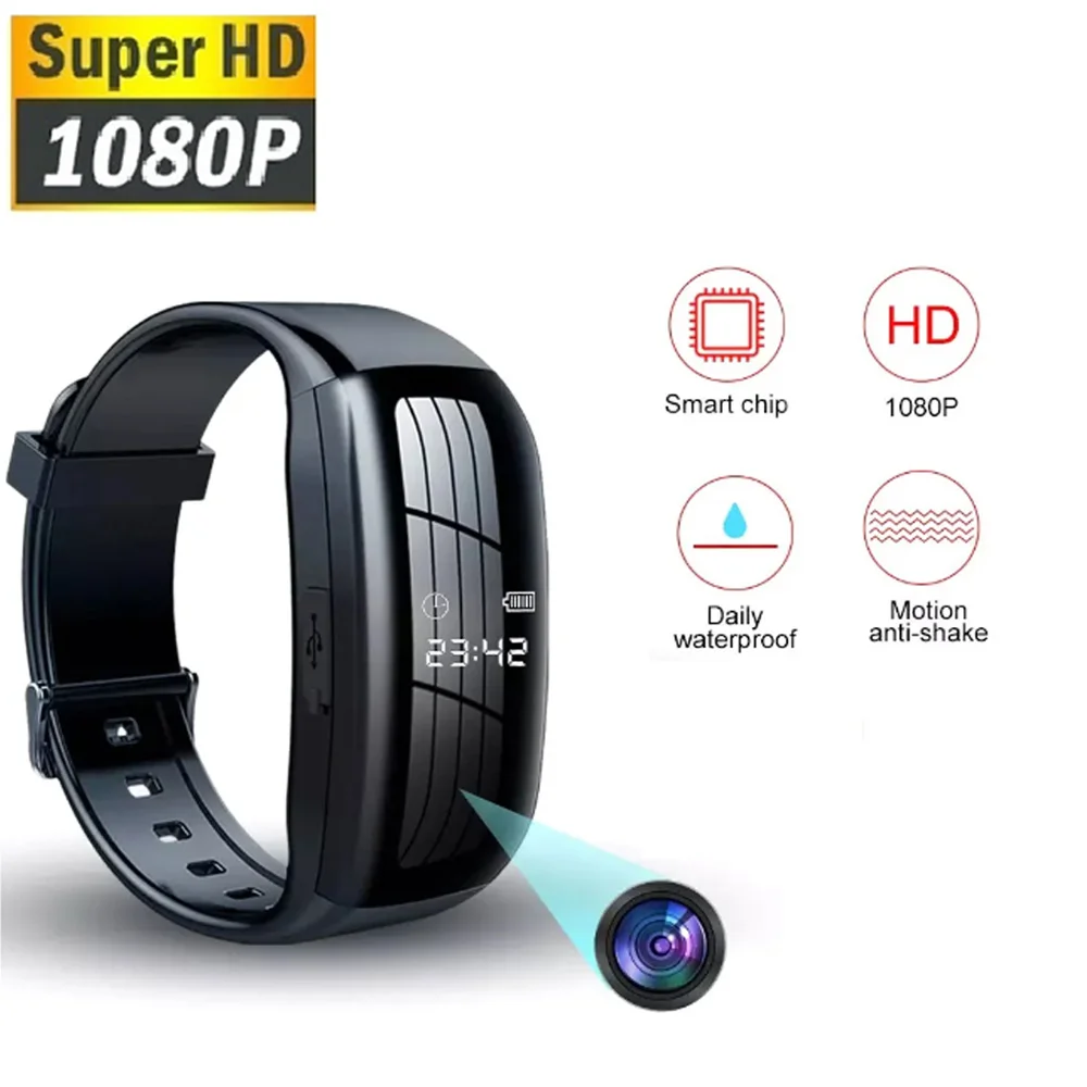 

High Definition Mini 1080P Camera SportsWatch Wearable Monitoring Home Safety Monitor DV Camera Small Camera Human Body Camera